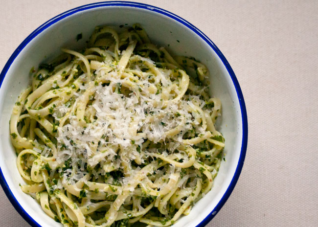 British wild garlic pesto