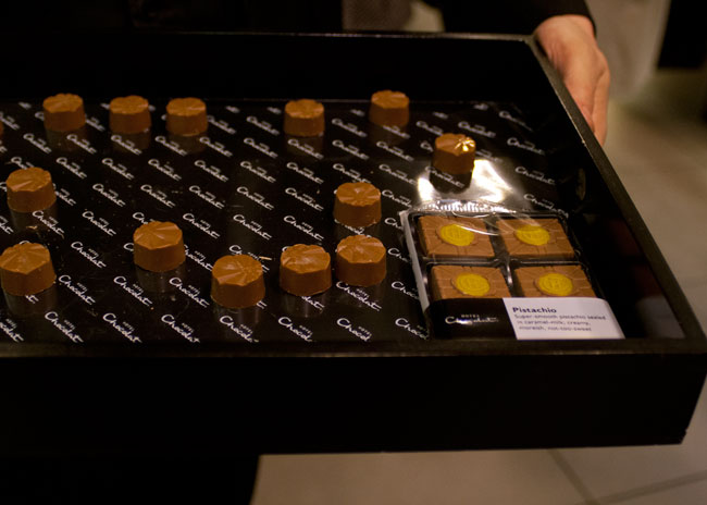 pistachio truffles, hotel chocolate