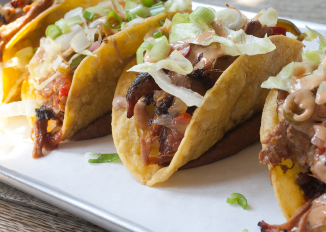 Prairie Fire BBQ tacos