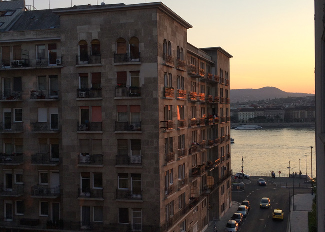 The view from our Airbnb's balcony