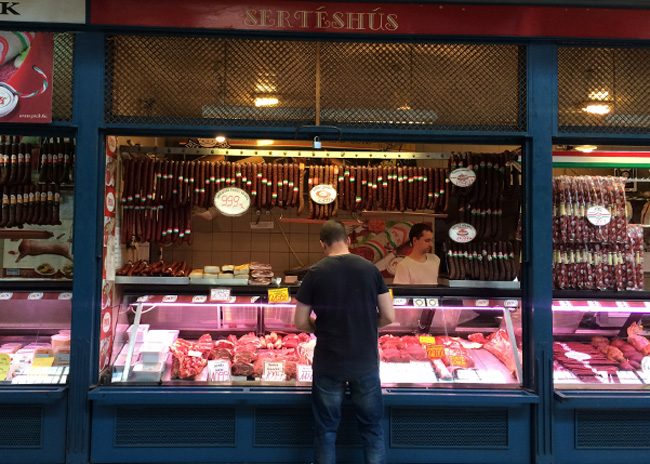 A tough choice at the meat counter. 