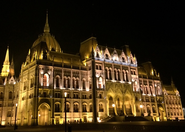 Budapest Parliament at night