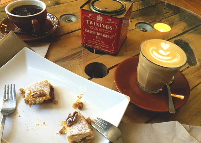 Budapest - The Goat Herder had the absolute best coffee of the trip, coupled with a delicious homemade cake