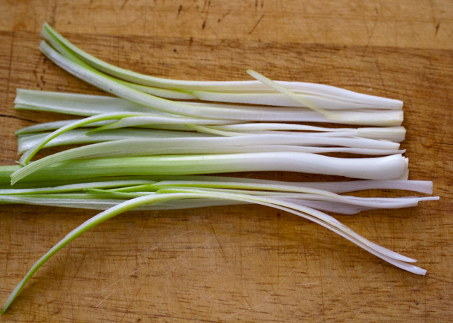 Green onions for scallion cream cheese recipe